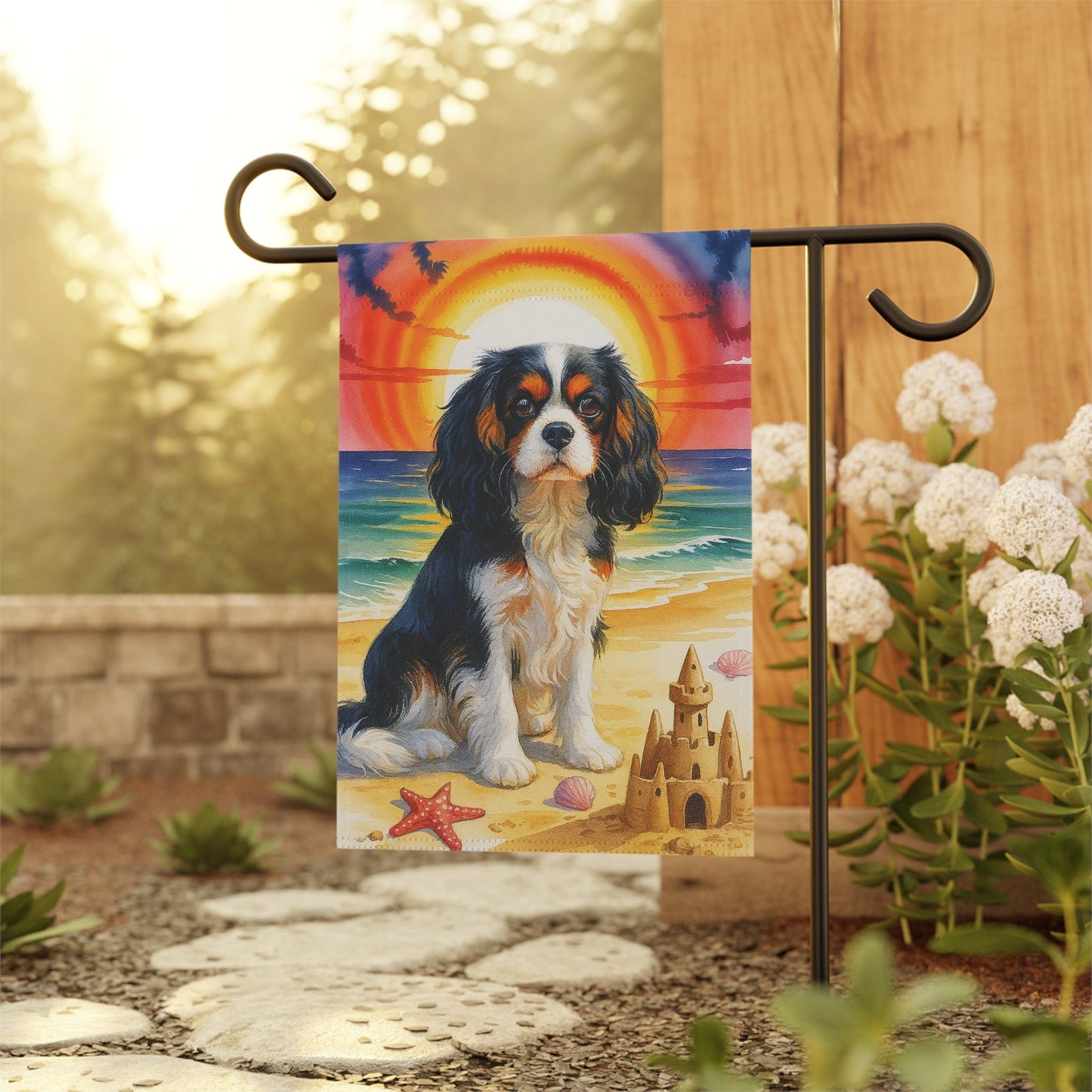 Tricolor Cavalier Beach Garden Flag