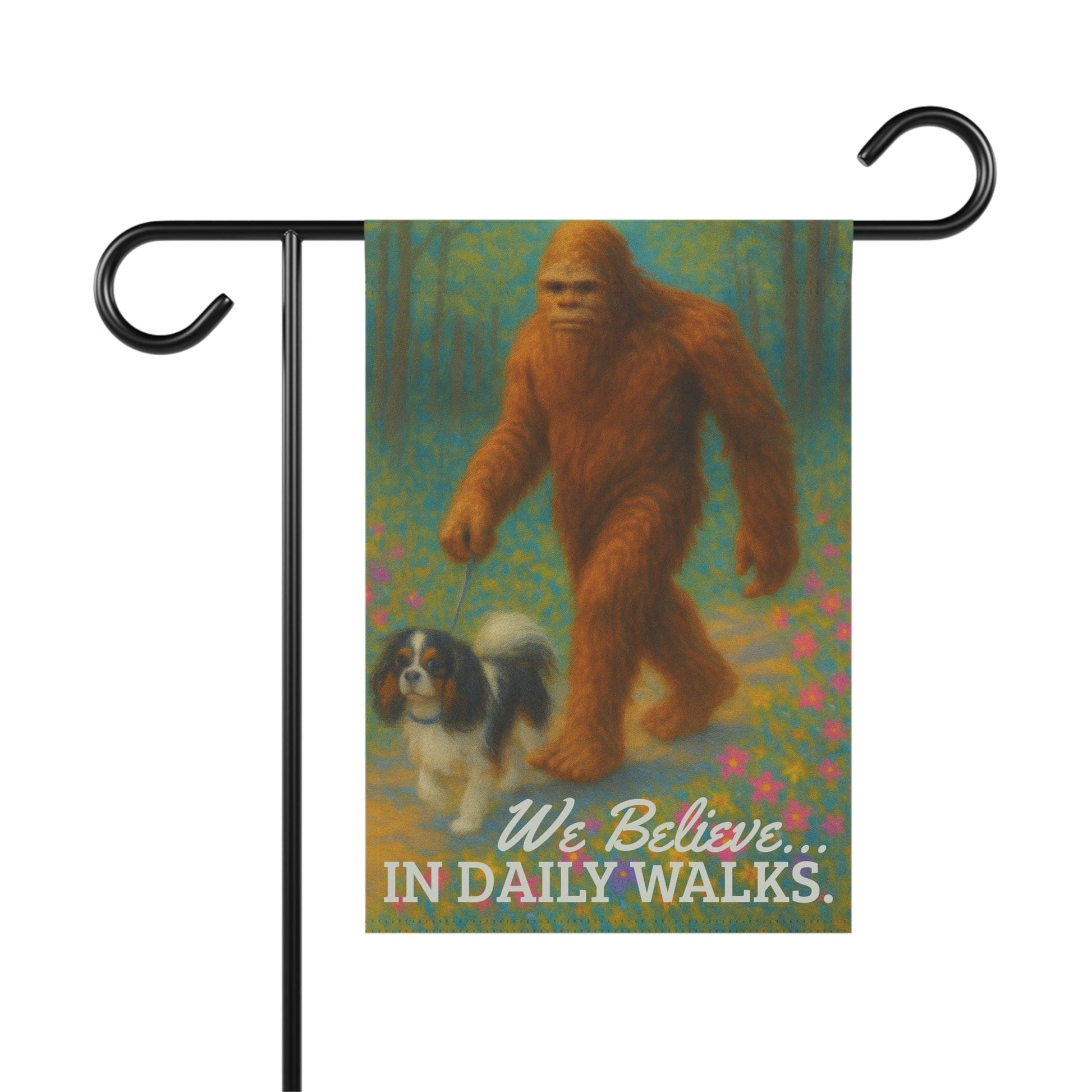Tricolor Cavalier Bigfoot Garden Flag