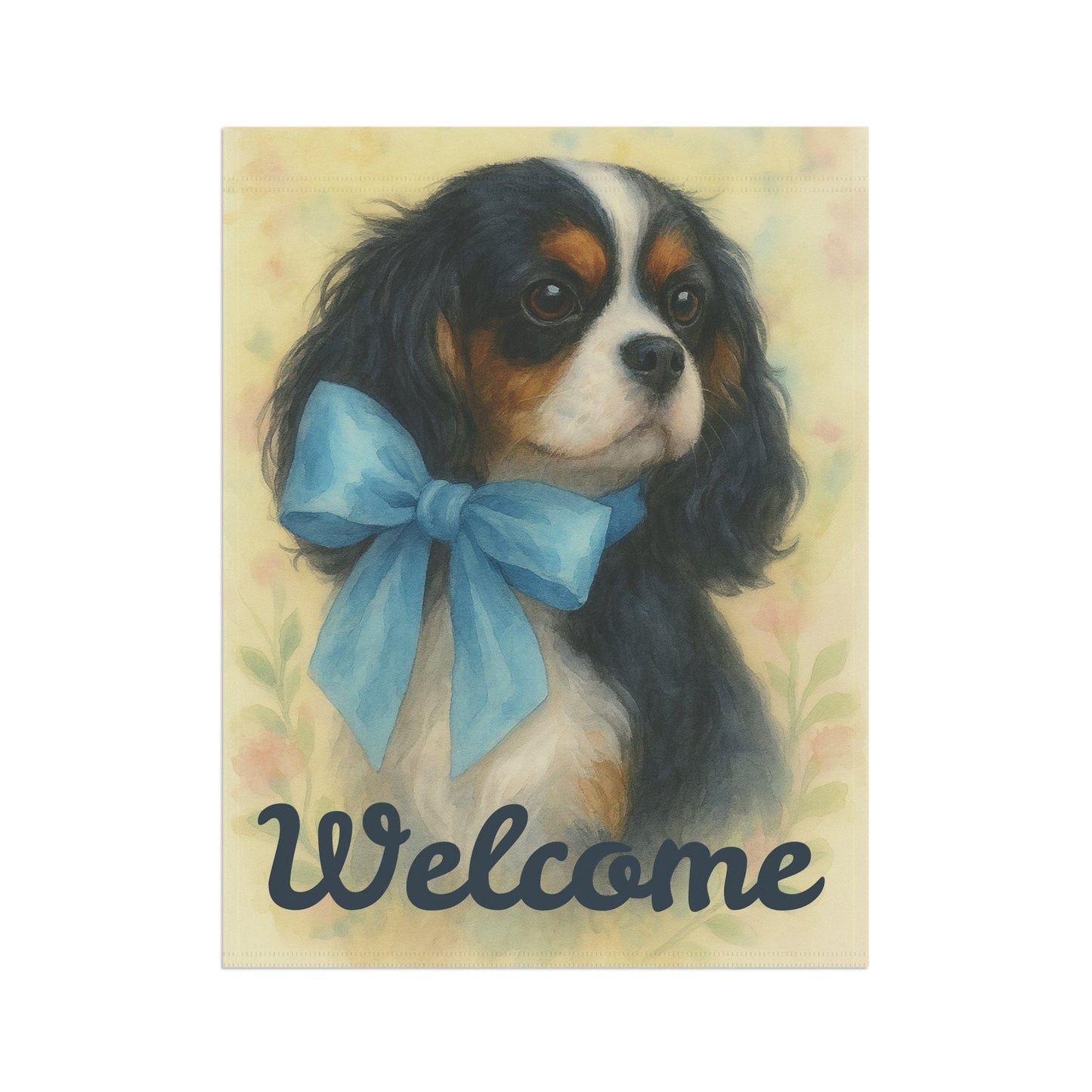 Tricolor Cavalier Blue Coquette Garden Flag