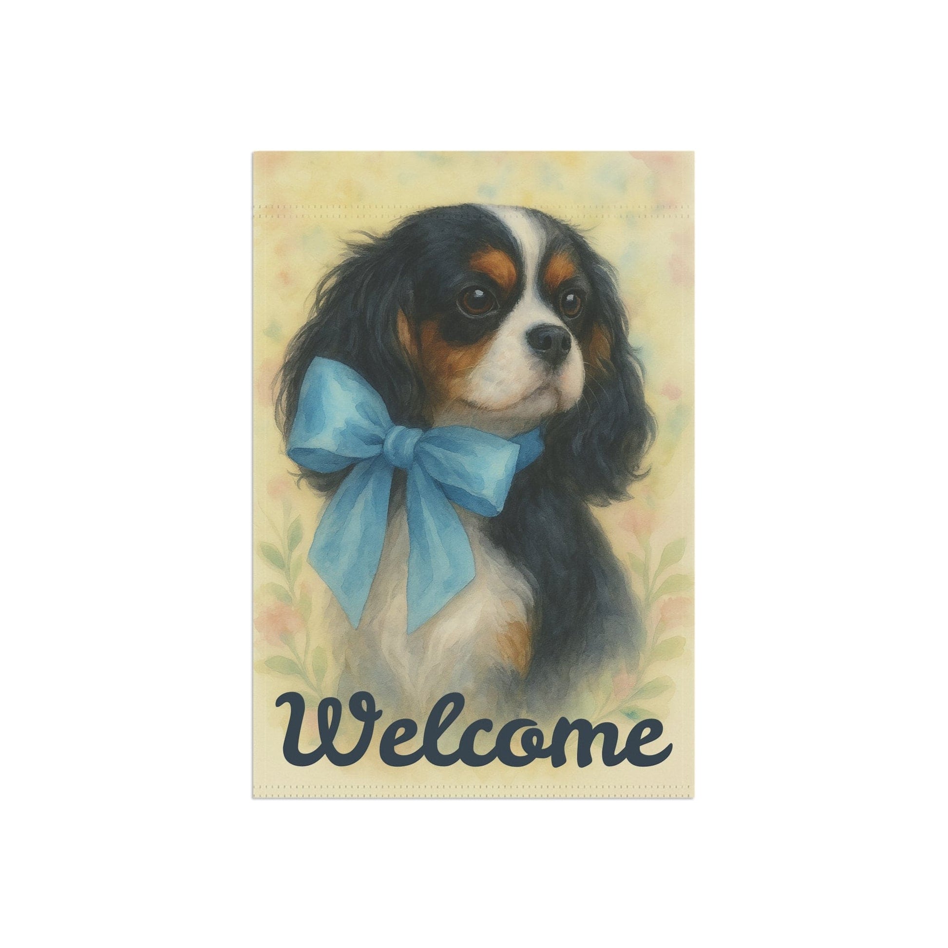 Tricolor Cavalier Blue Coquette Garden Flag