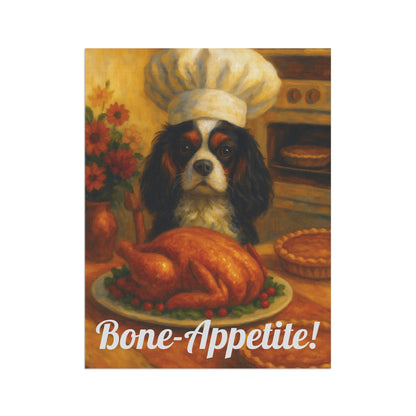 Tricolor Cavalier Bone-Appetite Garden Flag