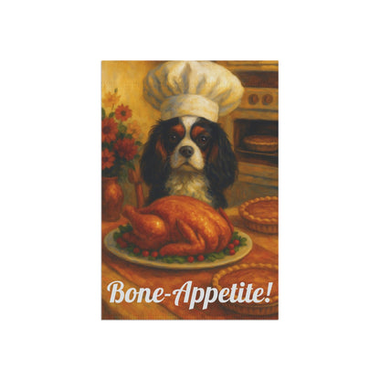 Tricolor Cavalier Bone-Appetite Garden Flag