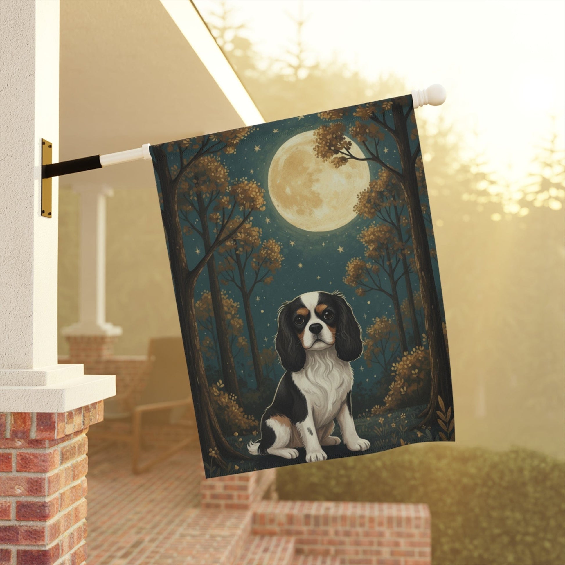 Personalized Cavalie Nighttime Garden Yard Flag