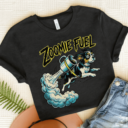 Personalized Cavalier Coffee Zoomies Unisex TShirt Dark Grey Heather