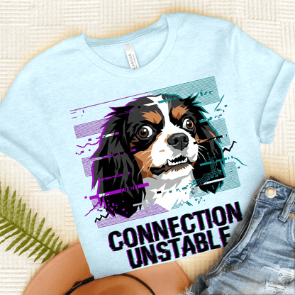 Personalized Cavalier Computer Unisex TShirt Heather Ice Blue