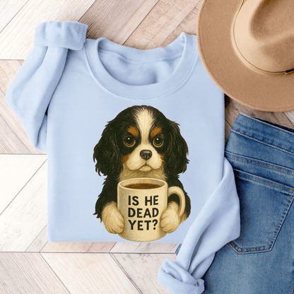 Tricolor Cavalier Dead Yet Sweatshirt Light Blue