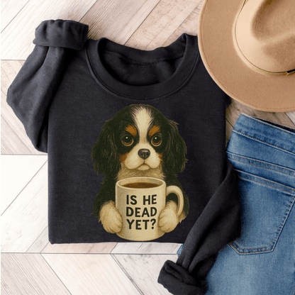 Tricolor Cavalier Dead Yet Sweatshirt Dark Heather