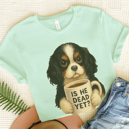 Tricolor Cavalier Dead Yet TShirt Heather Mint