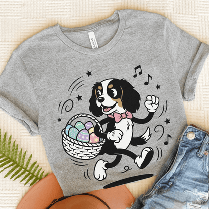 Personalized Cavalier Easter Unisex TShirt Athletic Heather