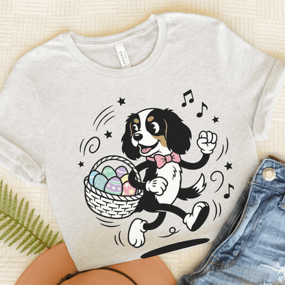 Personalized Cavalier Easter Unisex TShirt Ash
