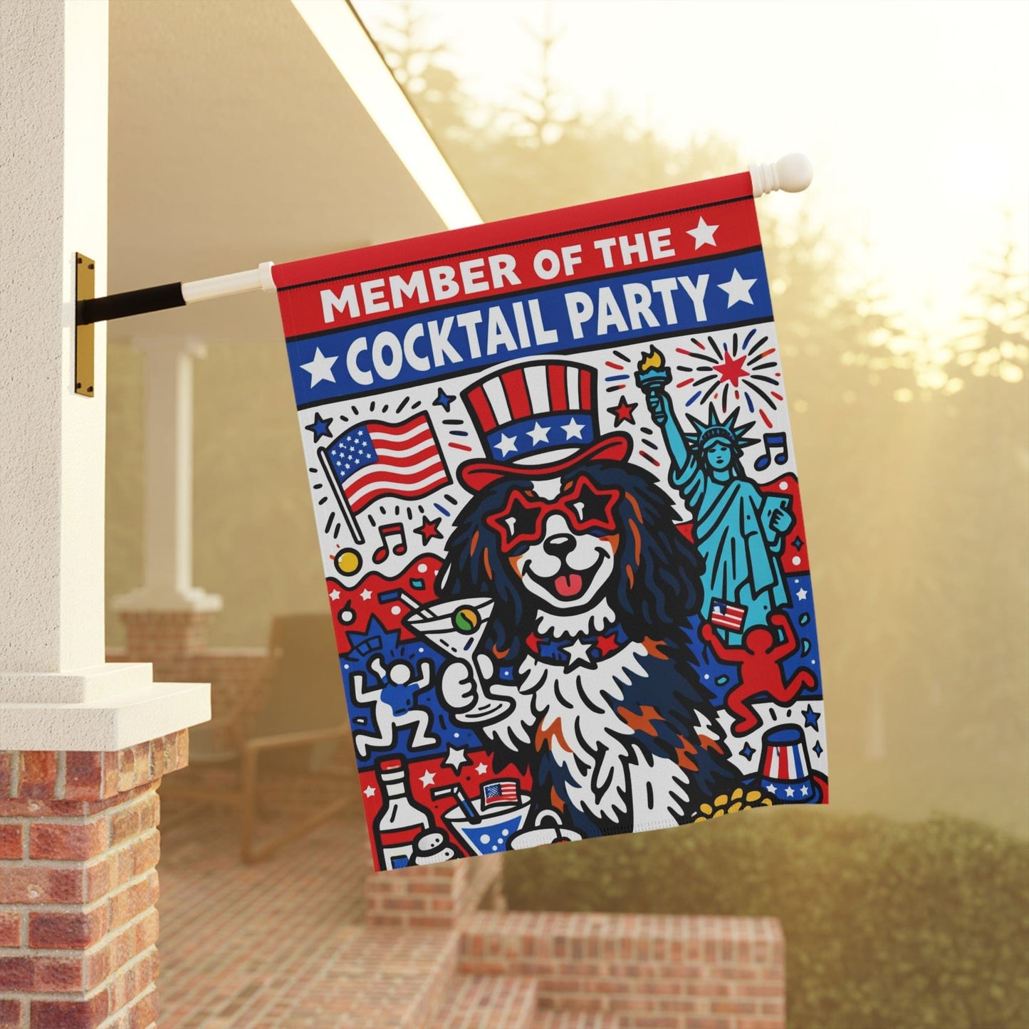 Personalized Cavalier Cocktail Politics Garden Flag