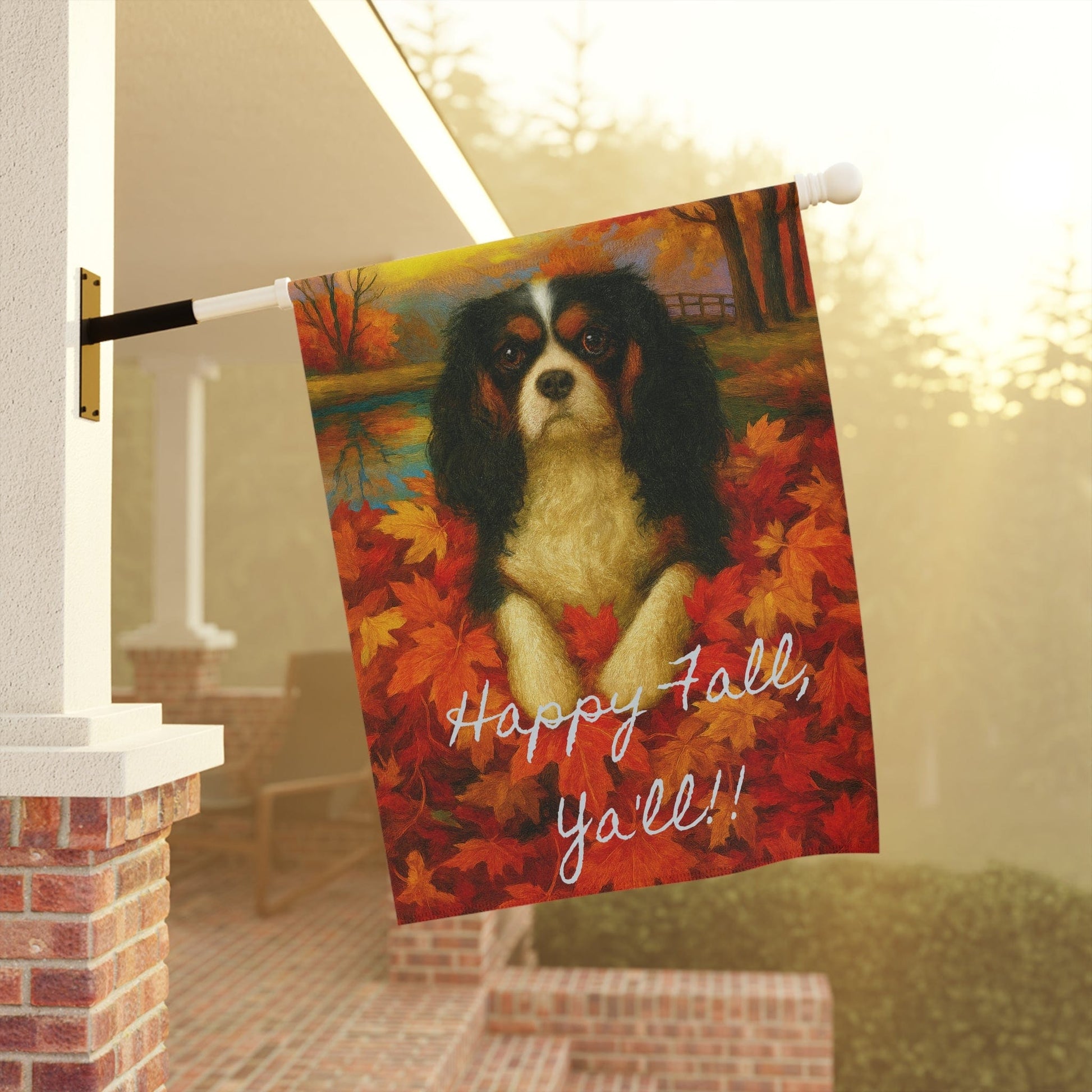 Tricolor Cavalier Fall Ya'll Garden Flag