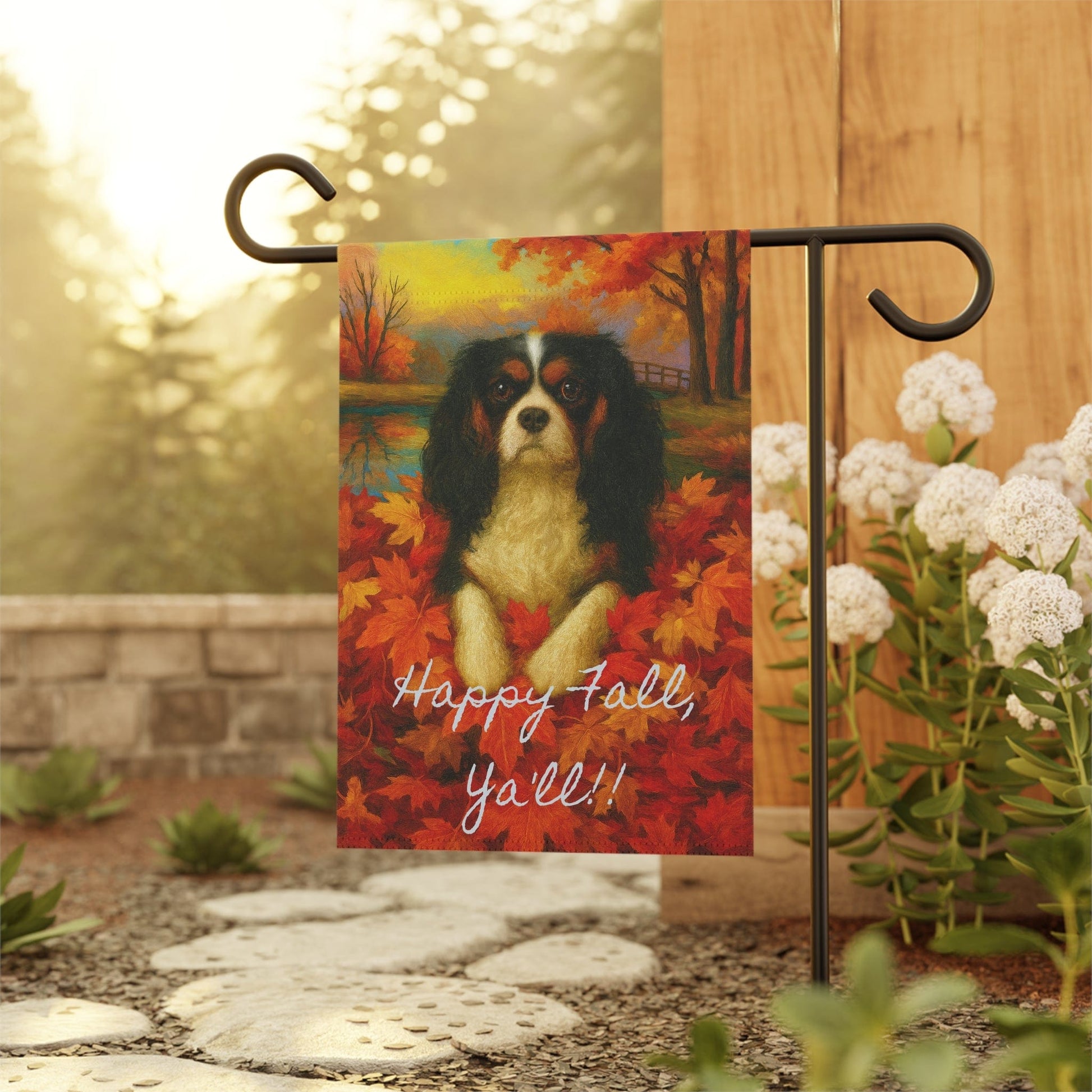 Tricolor Cavalier Fall Ya'll Garden Flag