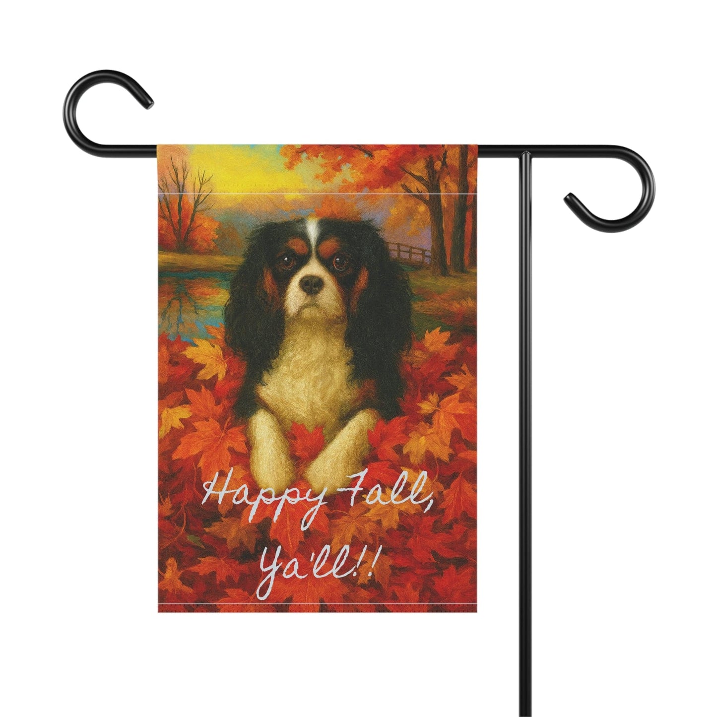 Tricolor Cavalier Fall Ya'll Garden Flag
