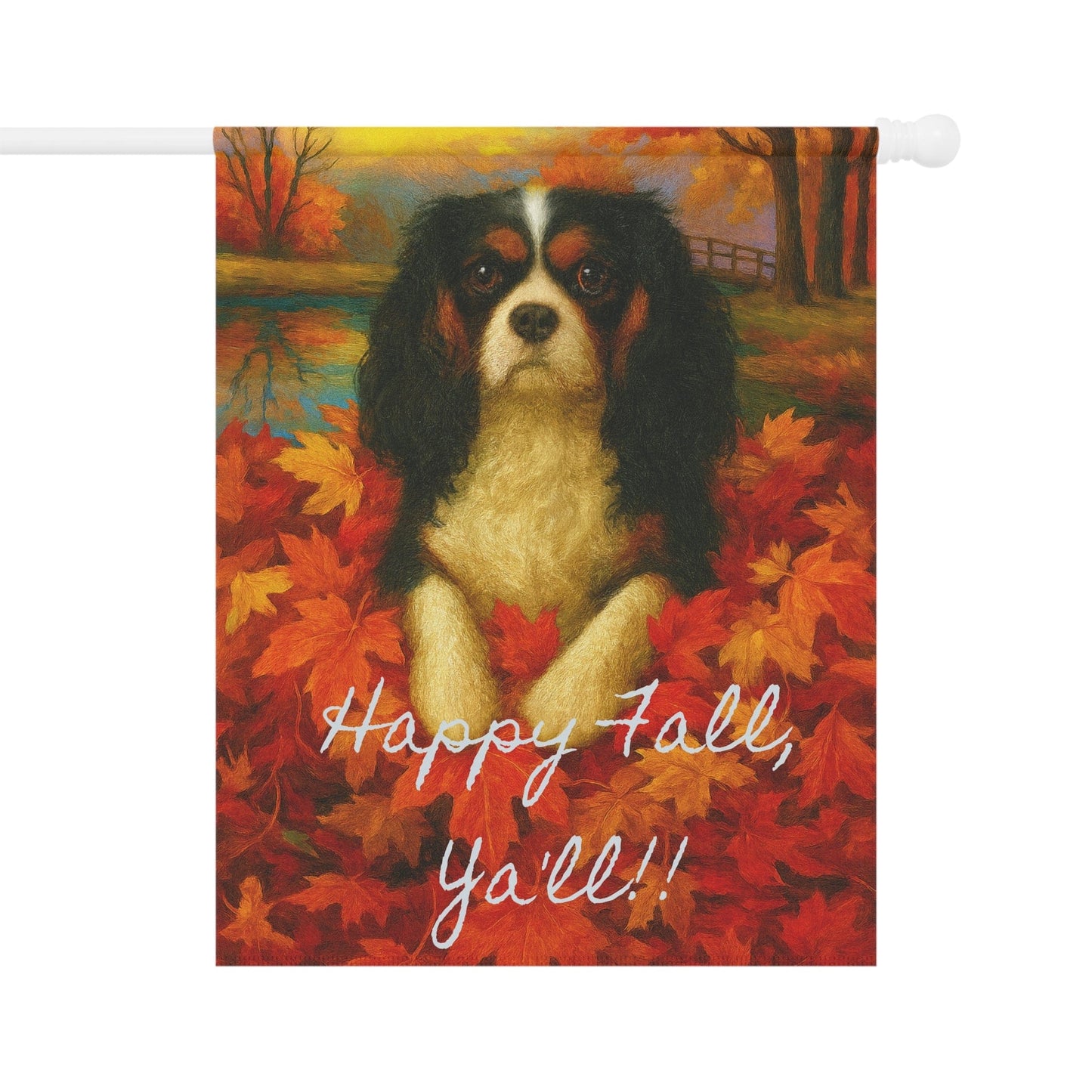 Tricolor Cavalier Fall Ya'll Garden Flag