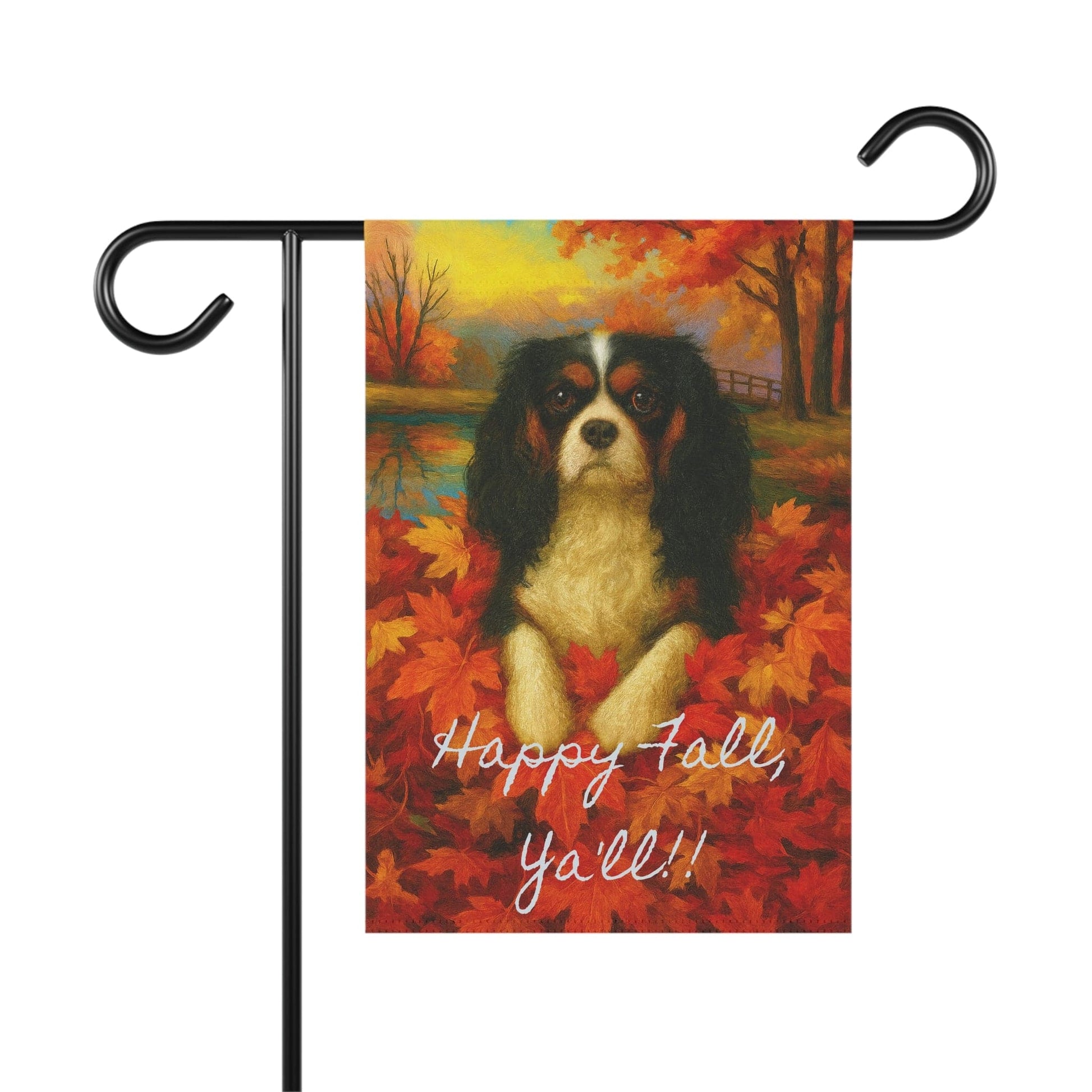 Tricolor Cavalier Fall Ya'll Garden Flag