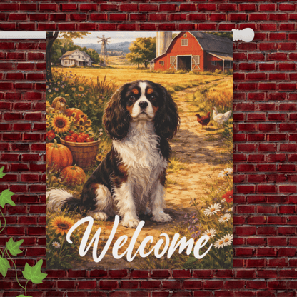 Personalized Cavalier Farm Yard Flag 24.5'' × 32''