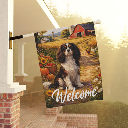 Personalized Cavalier Farm Yard Flag