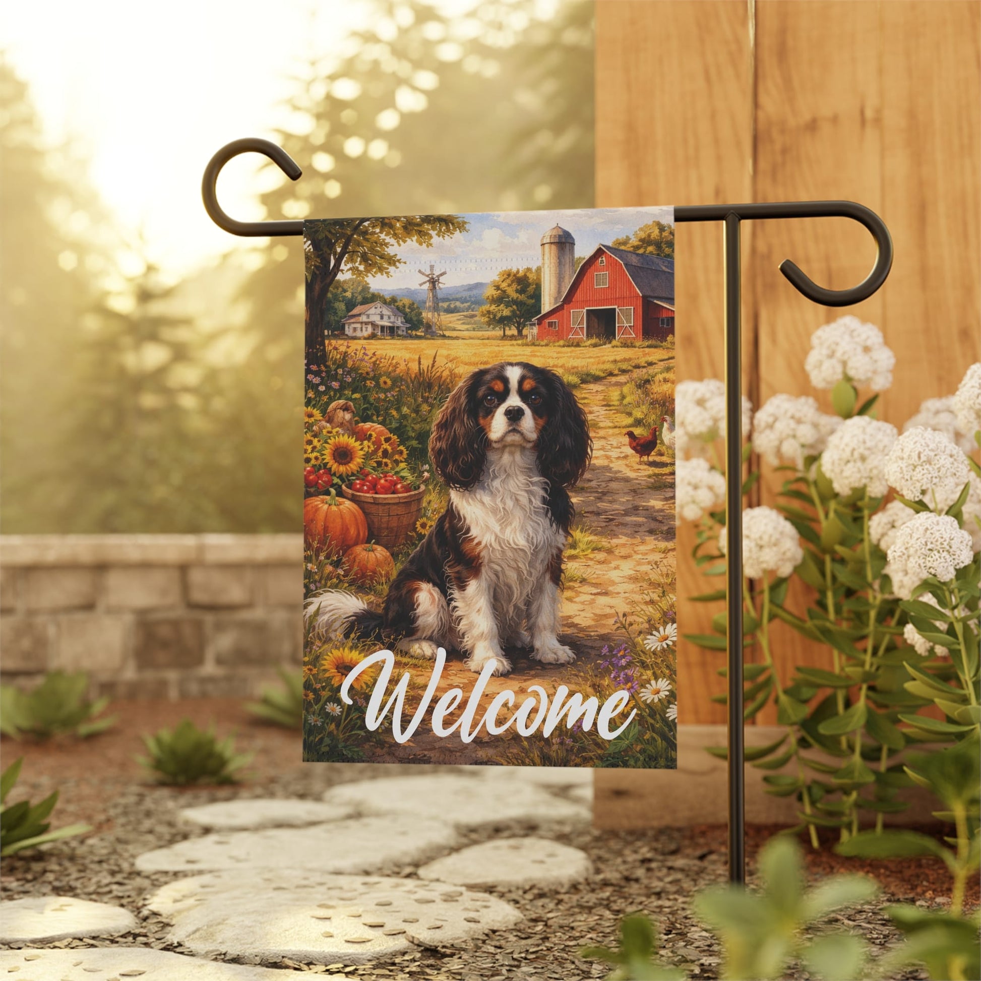 Personalized Cavalier Farm Yard Flag