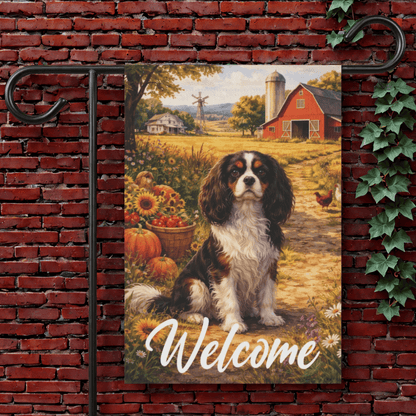 Personalized Cavalier Farm Yard Flag 12'' × 18''