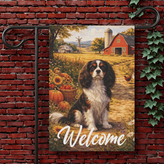 Personalized Cavalier Farm Yard Flag 12'' × 18''