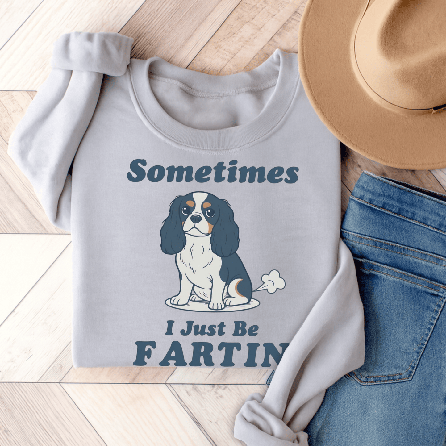 Tricolor Cavalier Fartin Sweatshirt Ash