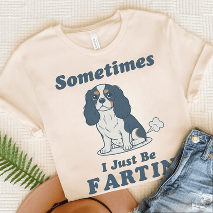 Cavalier Fartin' Unisex TShirt Natural