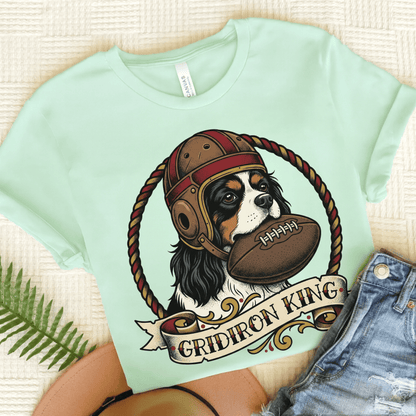 Personalized Cavalier Football Gridiron Unisex TShirt Heather Mint