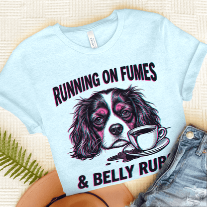 Cavalier Belly Rubs Unisex TShirt Heather Ice Blue