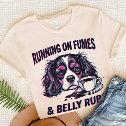 Cavalier Belly Rubs Unisex TShirt Natural