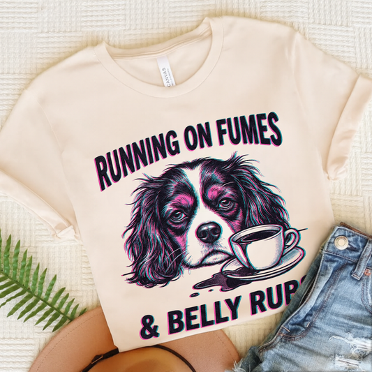 Cavalier Belly Rubs Unisex TShirt Natural