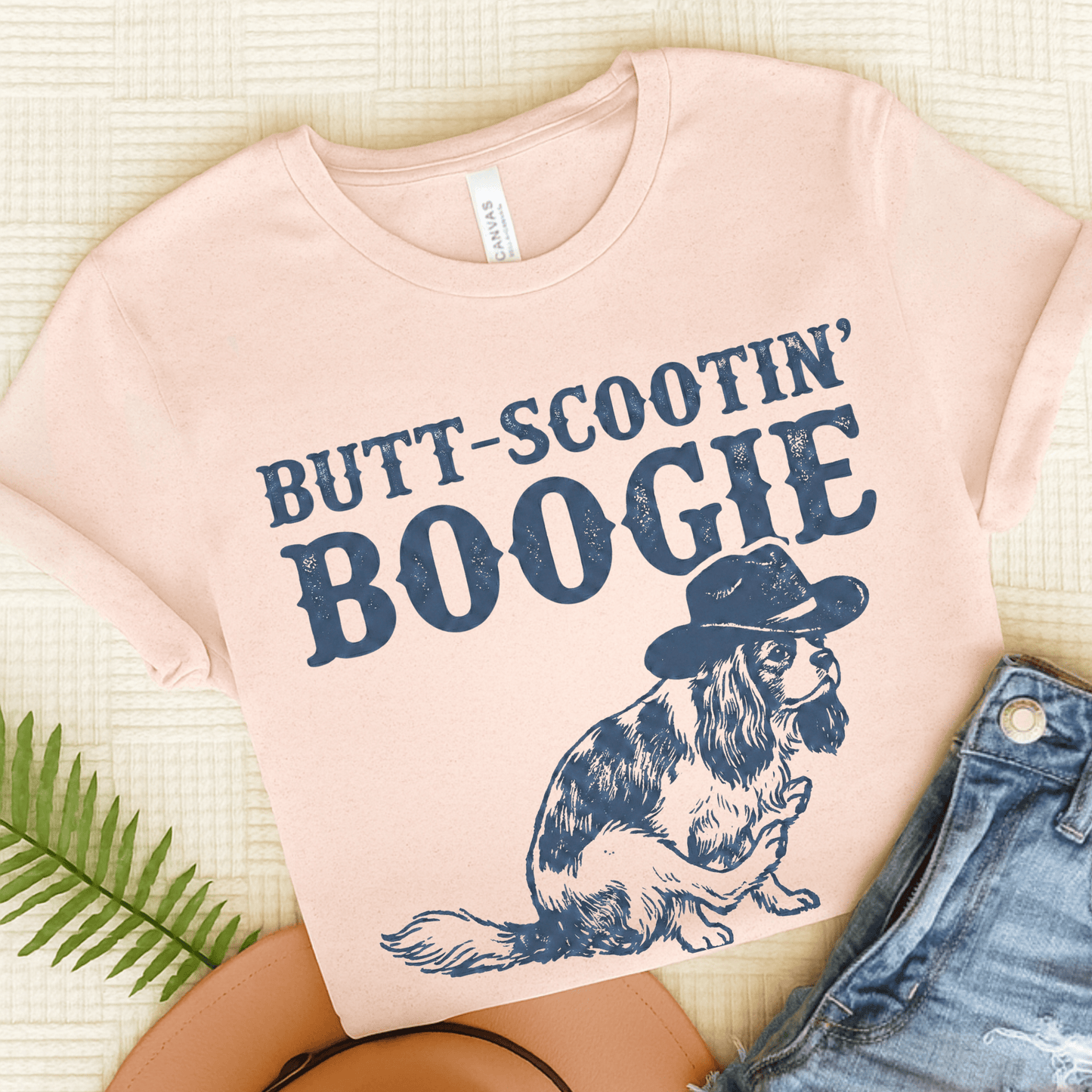Personalized Cavalier Western Unisex TShirt Soft Pink