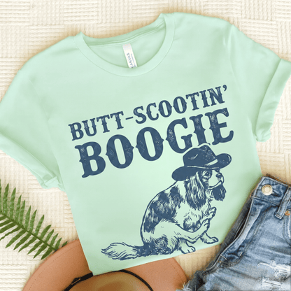 Personalized Cavalier Western Unisex TShirt Heather Mint
