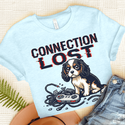 Personalized Cavalier Gamer Unisex TShirt Heather Ice Blue