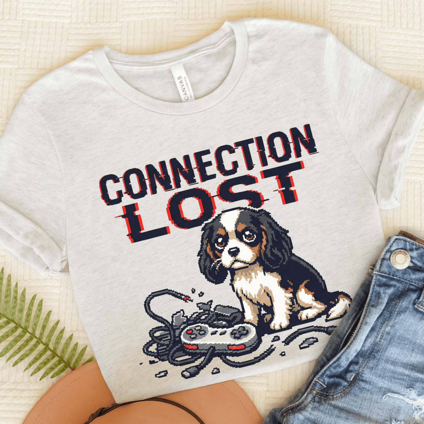 Personalized Cavalier Gamer Unisex TShirt Ash
