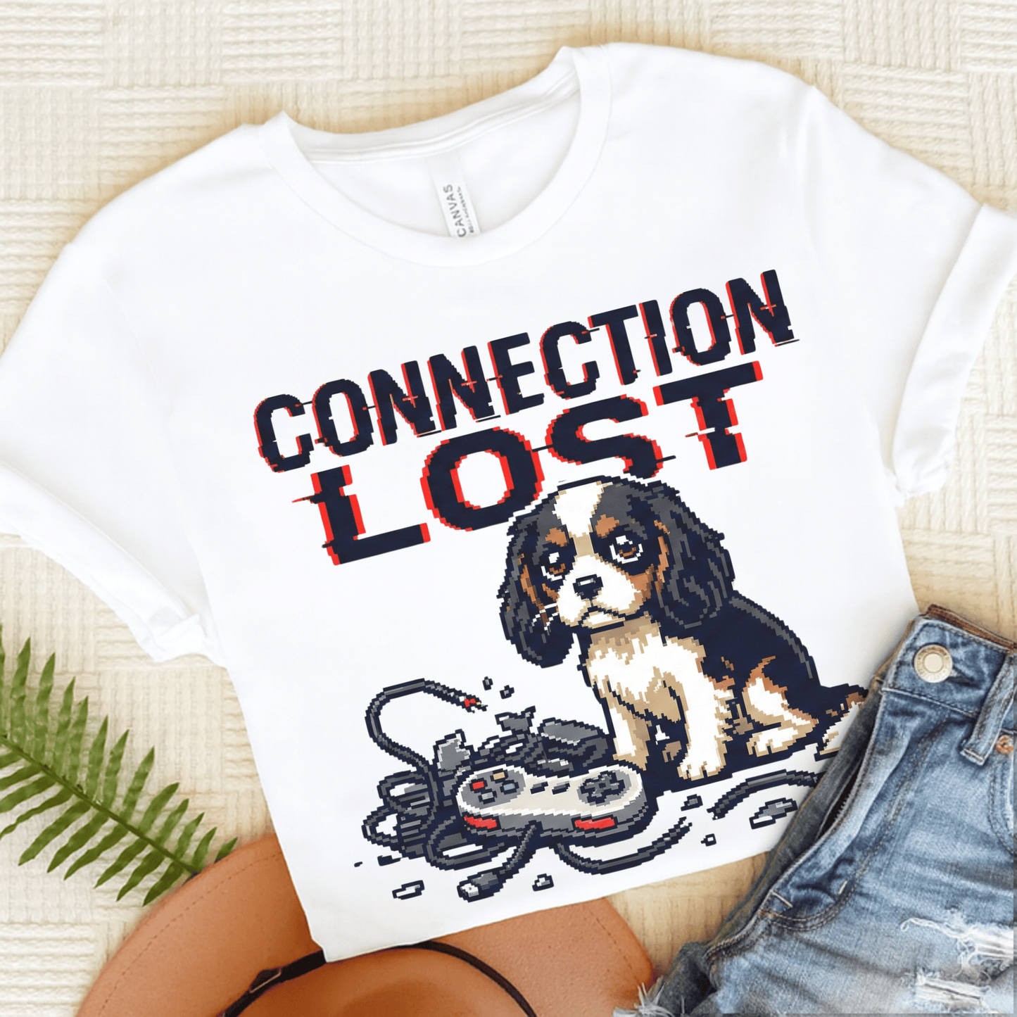 Personalized Cavalier Gamer Unisex TShirt White
