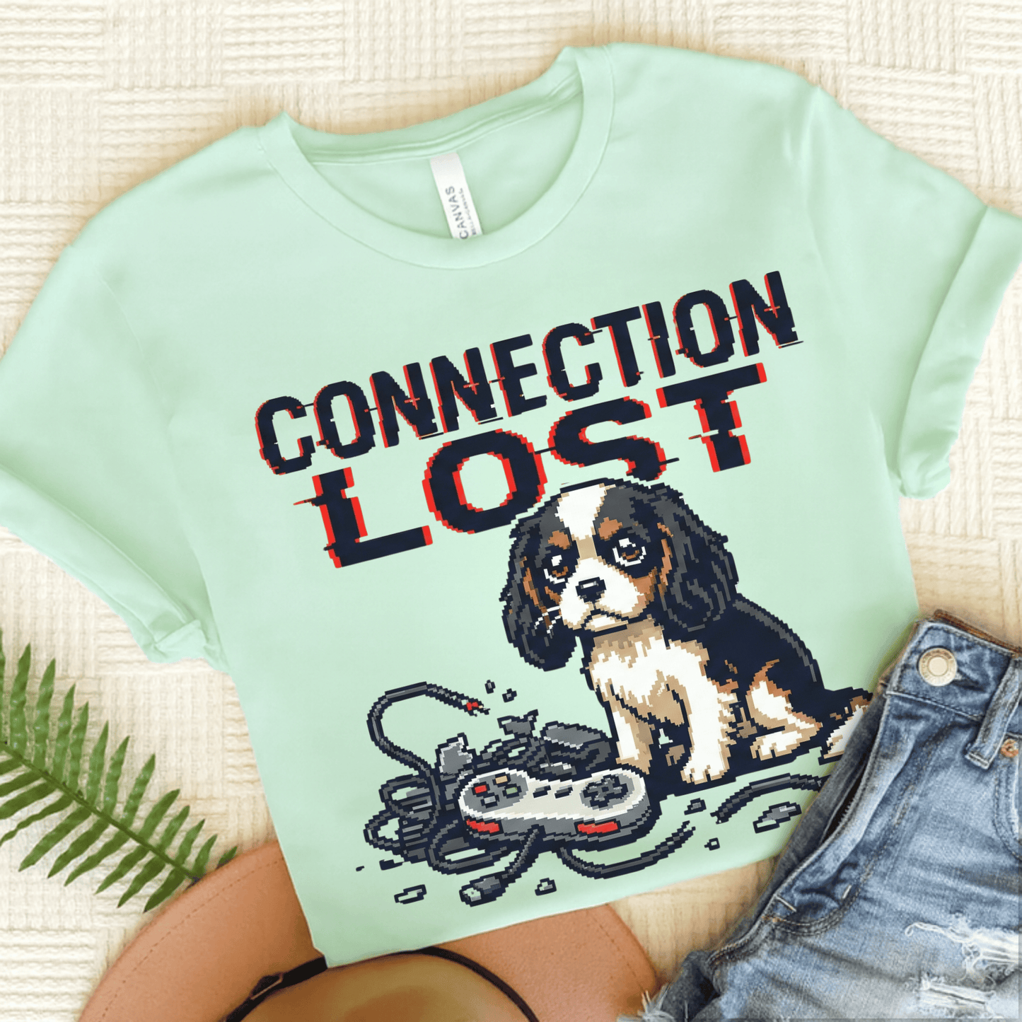 Personalized Cavalier Gamer Unisex TShirt Heather Mint