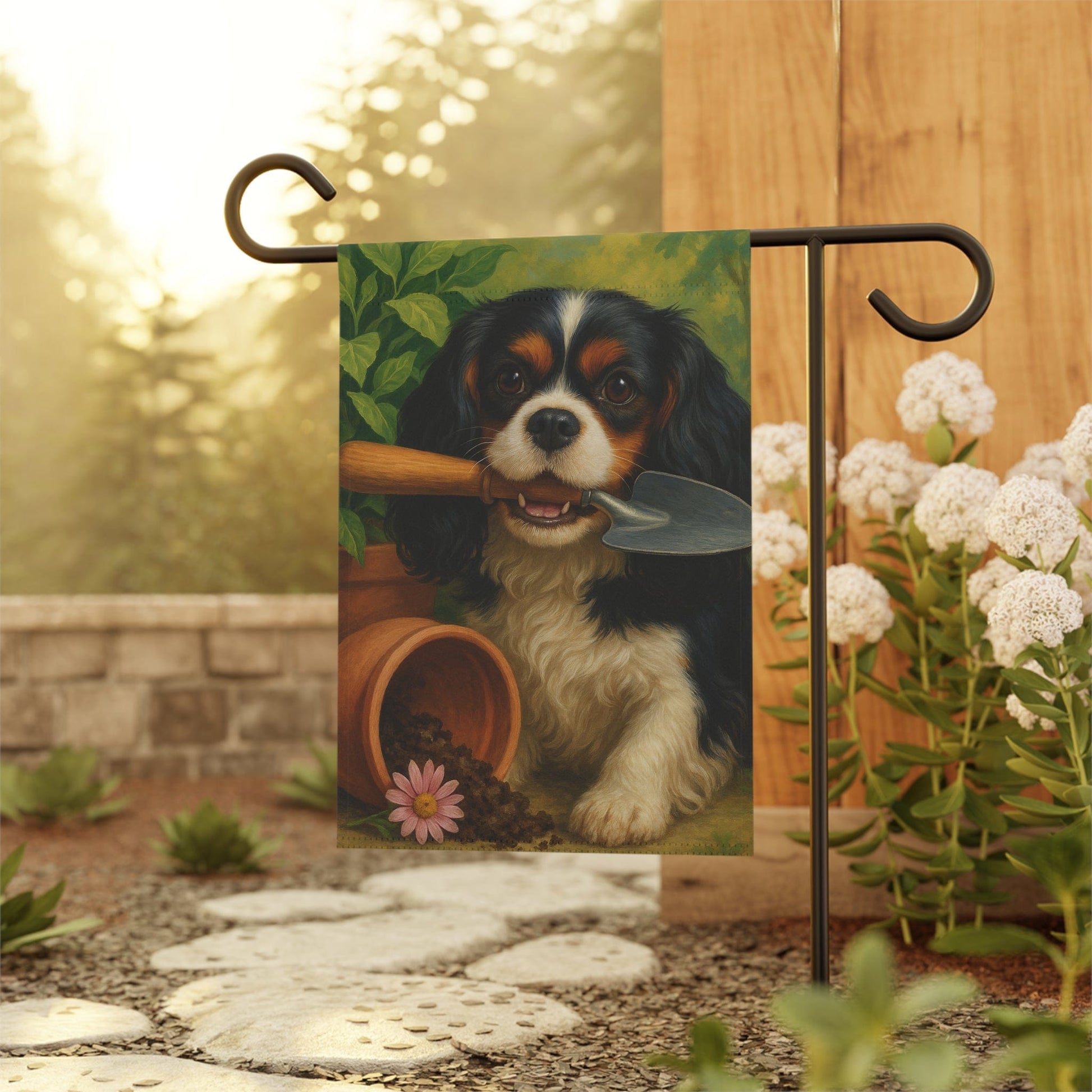 Tricolor Cavalier Gardening Yard Flag