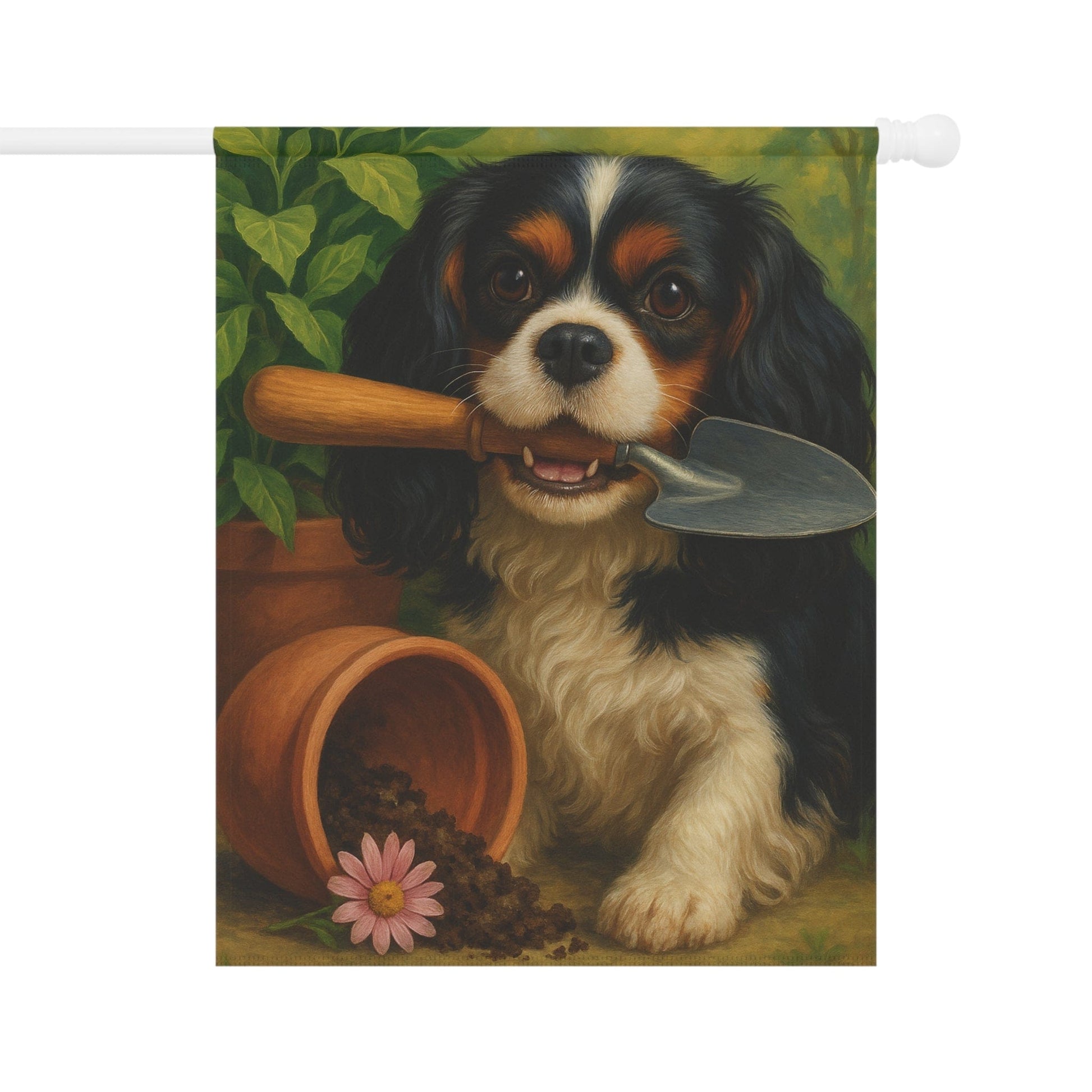 Tricolor Cavalier Gardening Yard Flag
