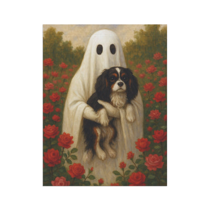Tricolor Cavalier Ghostie Garden Flag