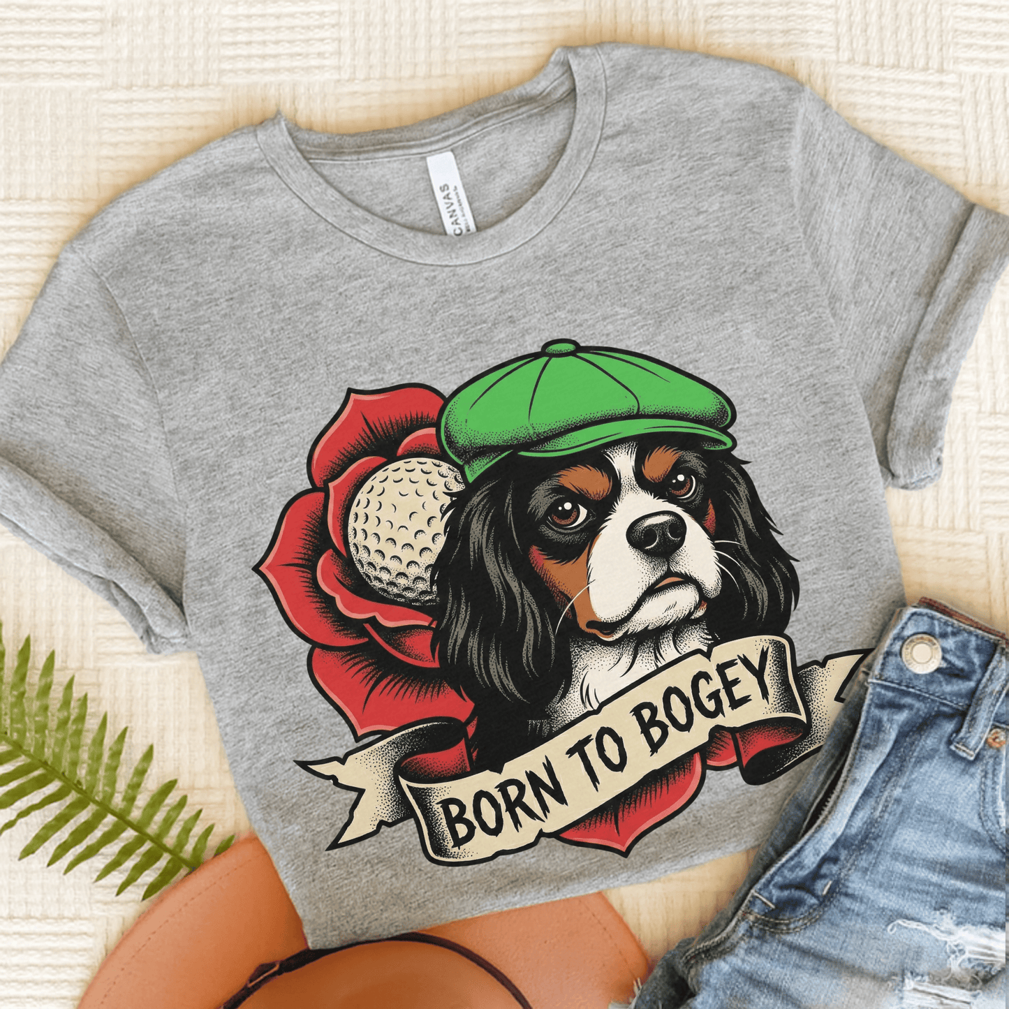 Personalized Cavalier Golf Club Unisex TShirt Athletic Heather