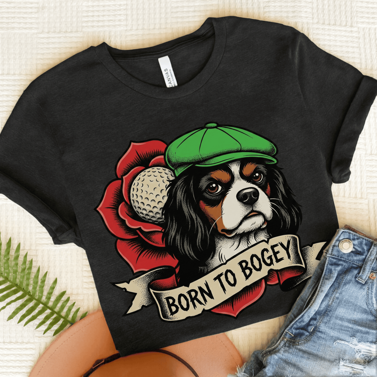 Personalized Cavalier Golf Club Unisex TShirt Dark Grey Heather