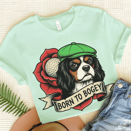 Personalized Cavalier Golf Club Unisex TShirt Heather Mint