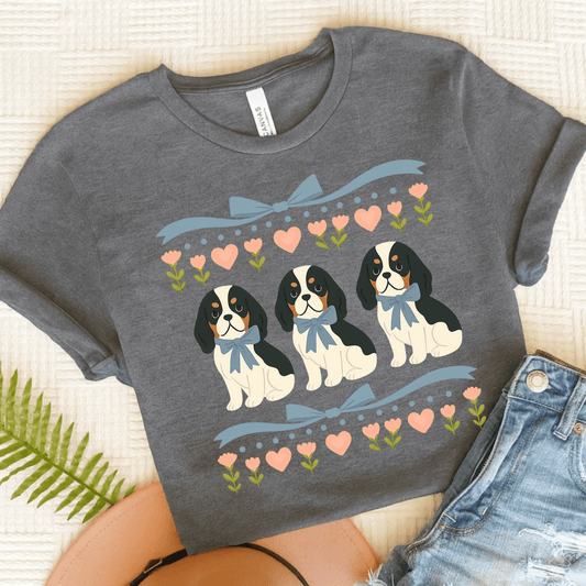 Printify T-Shirt Asphalt / S Tricolor Cavalier Grandma TShirt