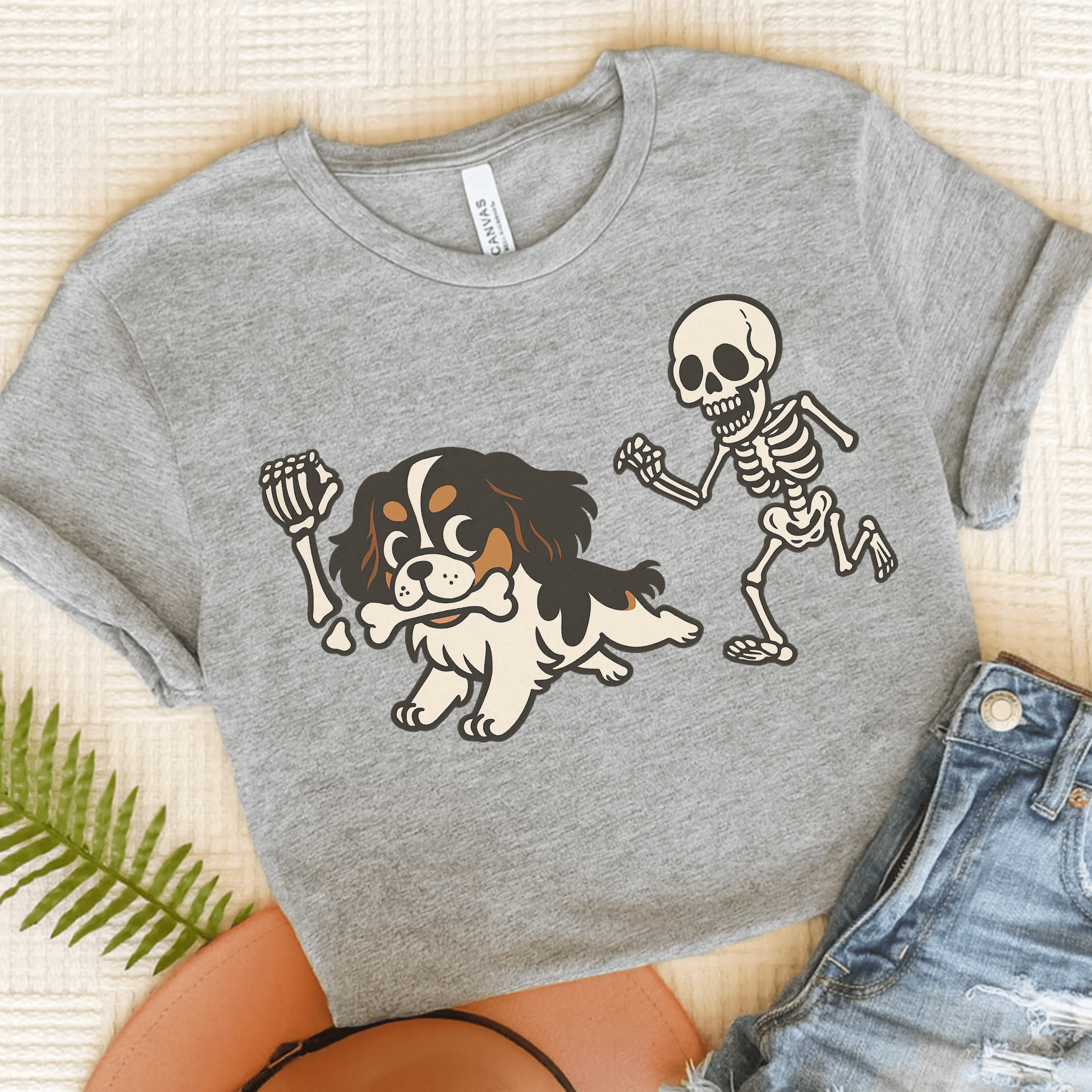 Tricolor Cavalier Grave Robber TShirt Athletic Heather