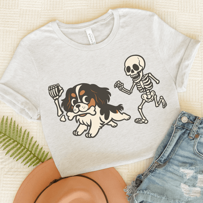 Tricolor Cavalier Grave Robber TShirt Ash