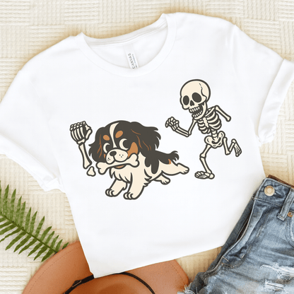 Tricolor Cavalier Grave Robber TShirt White