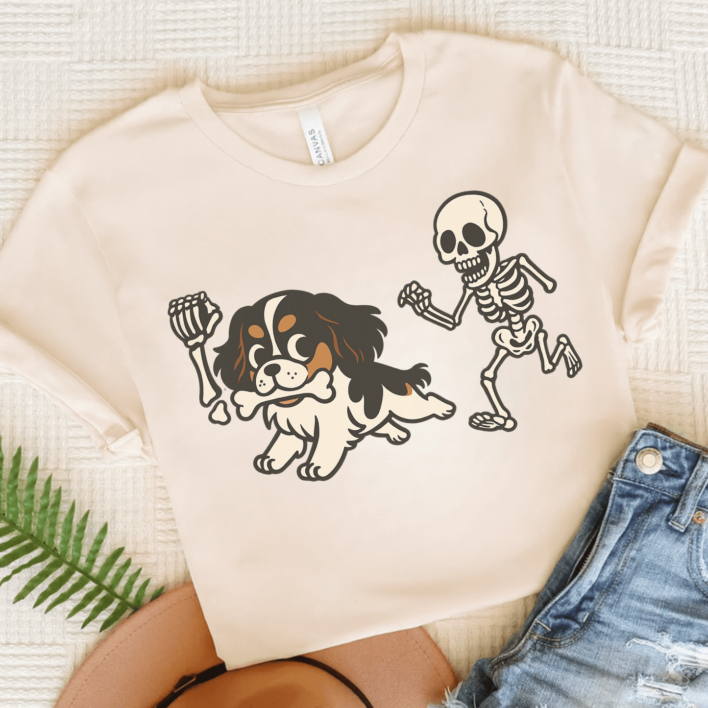 Tricolor Cavalier Grave Robber TShirt Natural