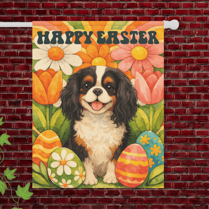 Personalized Cavalier Hippie Garden Yard Flag 24.5'' × 32''