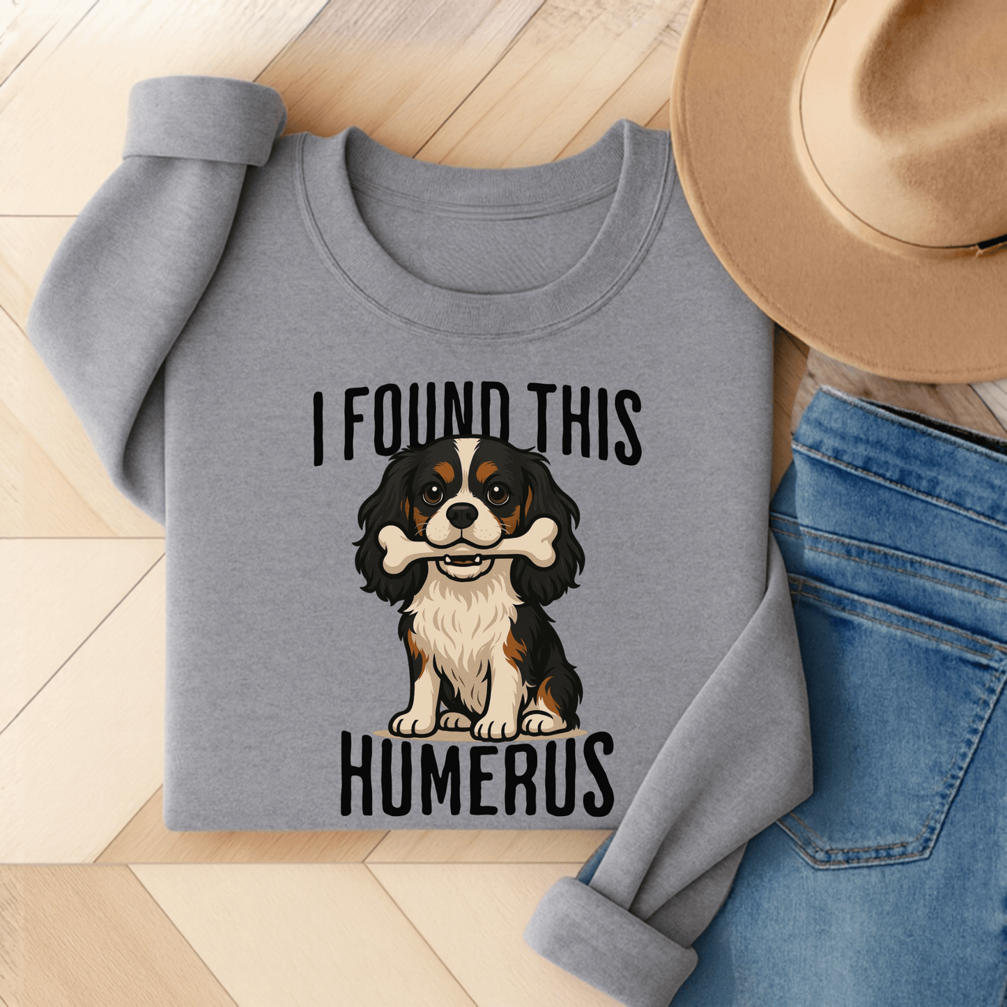 Tricolor Cavalier Humerus Sweatshirt Sport Grey